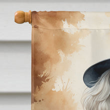 Load image into Gallery viewer, White Poodle Thanksgiving House Flag