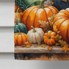 Load image into Gallery viewer, White Poodle Thanksgiving House Flag