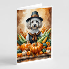 Load image into Gallery viewer, White Poodle Thanksgiving Greeting Cards Pack of 8