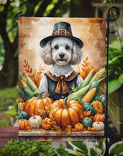 Load image into Gallery viewer, White Poodle Thanksgiving Garden Flag