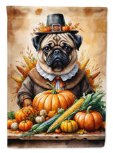 Load image into Gallery viewer, Pug Thanksgiving House Flag