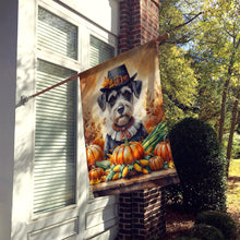 Load image into Gallery viewer, Schnauzer Thanksgiving House Flag