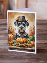 Load image into Gallery viewer, Schnauzer Thanksgiving Greeting Cards Pack of 8