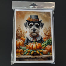 Load image into Gallery viewer, Schnauzer Thanksgiving Greeting Cards Pack of 8