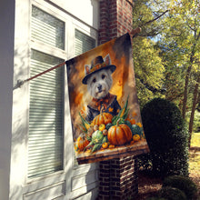 Load image into Gallery viewer, Westie Thanksgiving House Flag