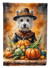 Load image into Gallery viewer, Westie Thanksgiving Garden Flag