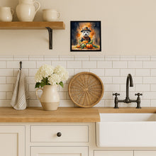 Load image into Gallery viewer, Westie Thanksgiving Framed Metal Print