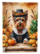 Load image into Gallery viewer, Yorkshire Terrier Thanksgiving House Flag
