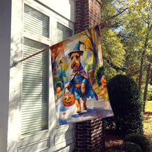 Load image into Gallery viewer, Airedale Terrier Halloween Trick or Treat House Flag