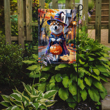 Load image into Gallery viewer, Akita Halloween Trick or Treat Garden Flag