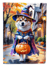 Load image into Gallery viewer, Akita Halloween Trick or Treat Garden Flag