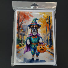 Load image into Gallery viewer, Boxer Halloween Trick or Treat Greeting Cards Pack of 8