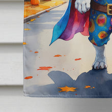 Load image into Gallery viewer, White Boxer Halloween Trick or Treat House Flag