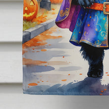 Load image into Gallery viewer, Black Chow Chow Halloween Trick or Treat House Flag