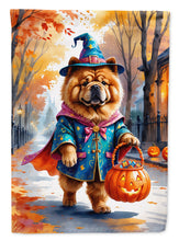 Load image into Gallery viewer, Chow Chow Halloween Trick or Treat House Flag