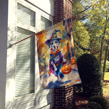Load image into Gallery viewer, Dalmatian Halloween Trick or Treat House Flag