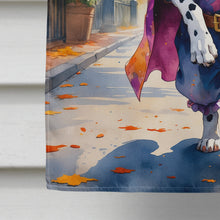 Load image into Gallery viewer, Dalmatian Halloween Trick or Treat House Flag