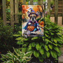 Load image into Gallery viewer, French Bulldog Halloween Trick or Treat Garden Flag