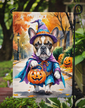 Load image into Gallery viewer, French Bulldog Halloween Trick or Treat Garden Flag