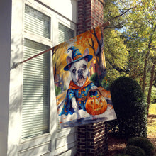 Load image into Gallery viewer, White French Bulldog Halloween Trick or Treat House Flag