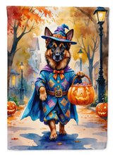 Load image into Gallery viewer, German Shepherd Halloween Trick or Treat Garden Flag