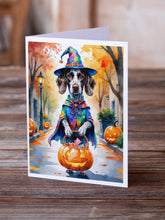 Load image into Gallery viewer, German Shorthaired Pointer Halloween Trick or Treat Greeting Cards Pack of 8