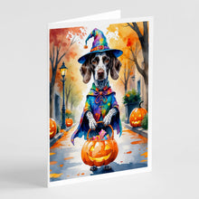 Load image into Gallery viewer, German Shorthaired Pointer Halloween Trick or Treat Greeting Cards Pack of 8