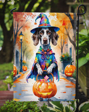 Load image into Gallery viewer, German Shorthaired Pointer Halloween Trick or Treat Garden Flag