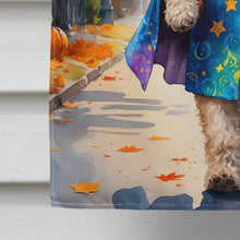 Load image into Gallery viewer, Labradoodle Halloween Trick or Treat House Flag
