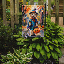 Load image into Gallery viewer, Labradoodle Halloween Trick or Treat Garden Flag