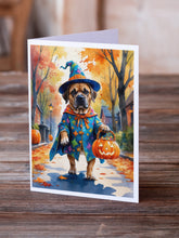 Load image into Gallery viewer, Mastiff Halloween Trick or Treat Greeting Cards Pack of 8