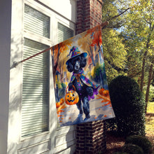 Load image into Gallery viewer, Black Poodle Halloween Trick or Treat House Flag
