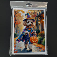 Load image into Gallery viewer, Poodle Halloween Trick or Treat Greeting Cards Pack of 8