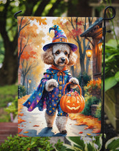 Load image into Gallery viewer, Poodle Halloween Trick or Treat Garden Flag