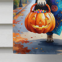 Load image into Gallery viewer, Pug Halloween Trick or Treat House Flag