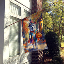 Load image into Gallery viewer, Samoyed Halloween Trick or Treat House Flag
