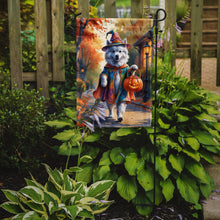 Load image into Gallery viewer, Samoyed Halloween Trick or Treat Garden Flag