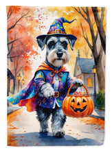 Load image into Gallery viewer, Schnauzer Halloween Trick or Treat House Flag