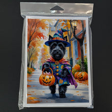 Load image into Gallery viewer, Scottish Terrier Halloween Trick or Treat Greeting Cards Pack of 8