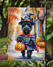 Load image into Gallery viewer, Scottish Terrier Halloween Trick or Treat Garden Flag