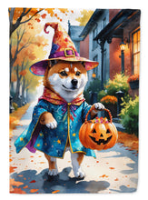 Load image into Gallery viewer, Shiba Inu Halloween Trick or Treat House Flag