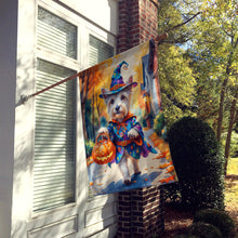 Load image into Gallery viewer, Westie Halloween Trick or Treat House Flag