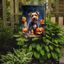 Load image into Gallery viewer, Airedale Terrier Puppy Halloween Garden Flag