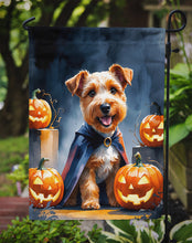 Load image into Gallery viewer, Airedale Terrier Puppy Halloween Garden Flag