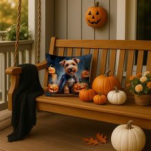 Load image into Gallery viewer, Airedale Terrier Puppy Halloween Throw Pillow