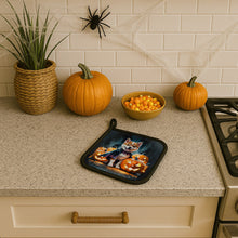 Load image into Gallery viewer, Akita Puppy Halloween Pair of Pot Holders