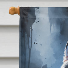 Load image into Gallery viewer, Alaskan Malamute Puppy Halloween House Flag