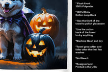 Load image into Gallery viewer, Alaskan Malamute Puppy Halloween Kitchen Towel
