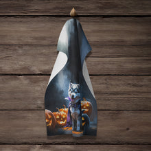 Load image into Gallery viewer, Alaskan Malamute Puppy Halloween Kitchen Towel