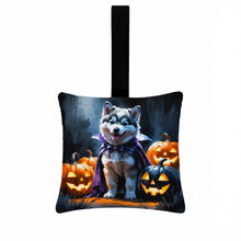 Load image into Gallery viewer, Alaskan Malamute Puppy Halloween Mini Hanging Pillow Ornament 3.5 × 3.5